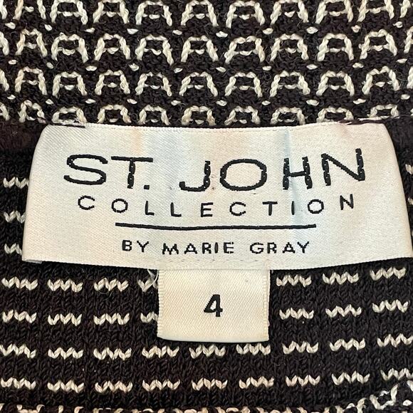 St. John Collection By Marie Gray Santana Knit Straight Skirt Size 4 Career Wear - Picture 4 of 5